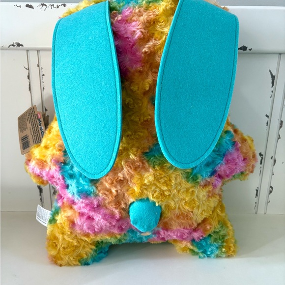 BIGG FUGGLER Fugg Rabid Rabbit NEW 18" Rainbow Plush Spin Master Tie-dye XL Big - Picture 3 of 8